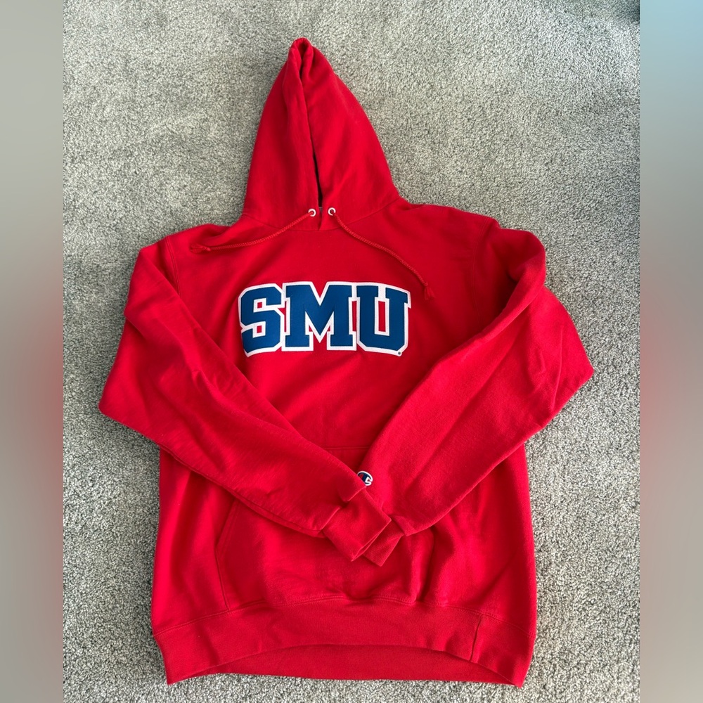 Champion Red SMU Hoodie